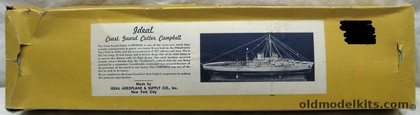 Ideal Aeroplane & Supply US Coast Guard Cutter Campbell (USCG) - 22 Inch Long Wooden Model Kit plastic model kit